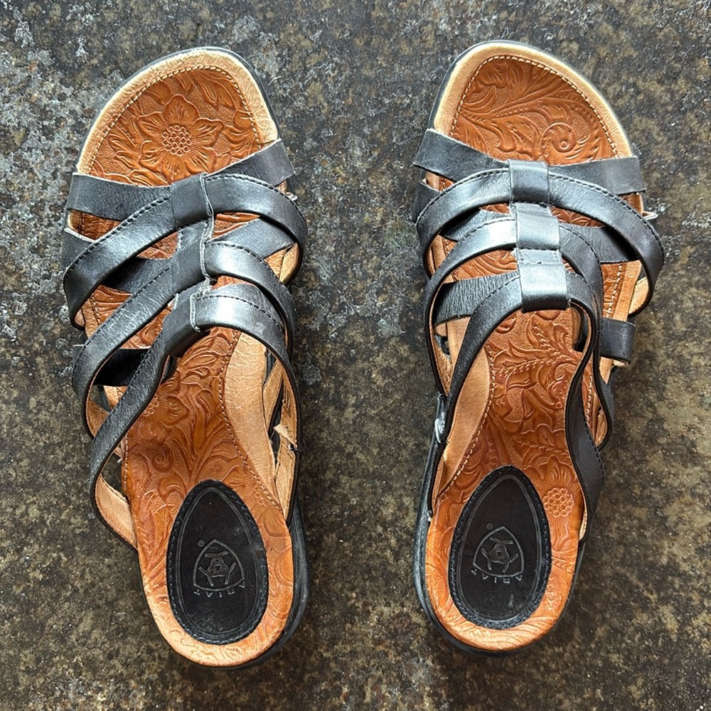 Ariat black leather sandals